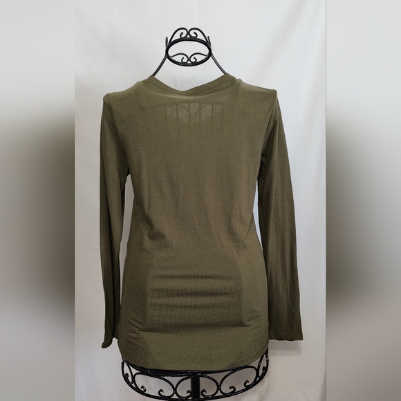 No Boundaries Women's Top - Size L (11/13) - Olive Green - Picture 2 of 4